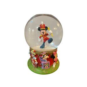 Walt Disney Snow Globe Mickey Mouse & Friends 75th Anniversary Marching Band 5”